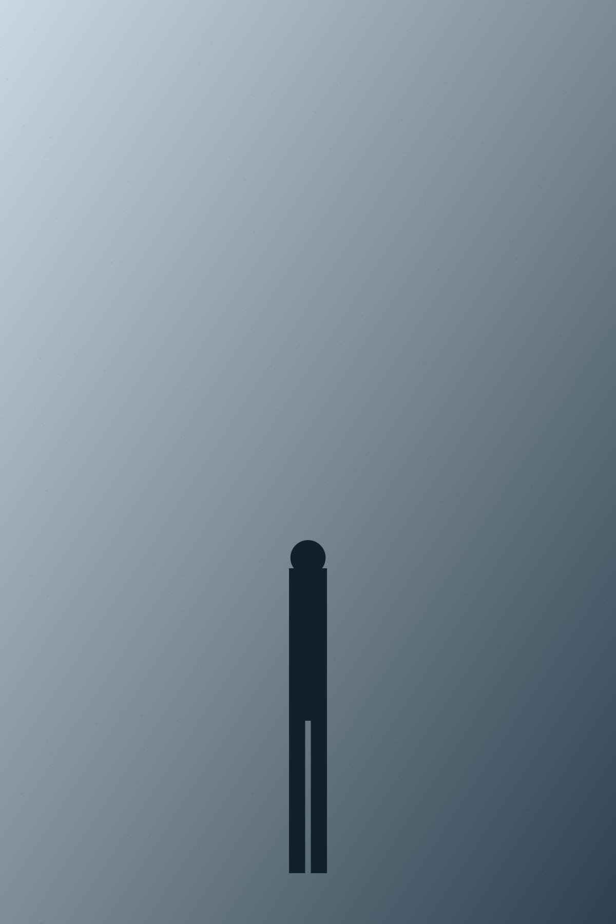 Placeholder — blue-hour portrait, full length.